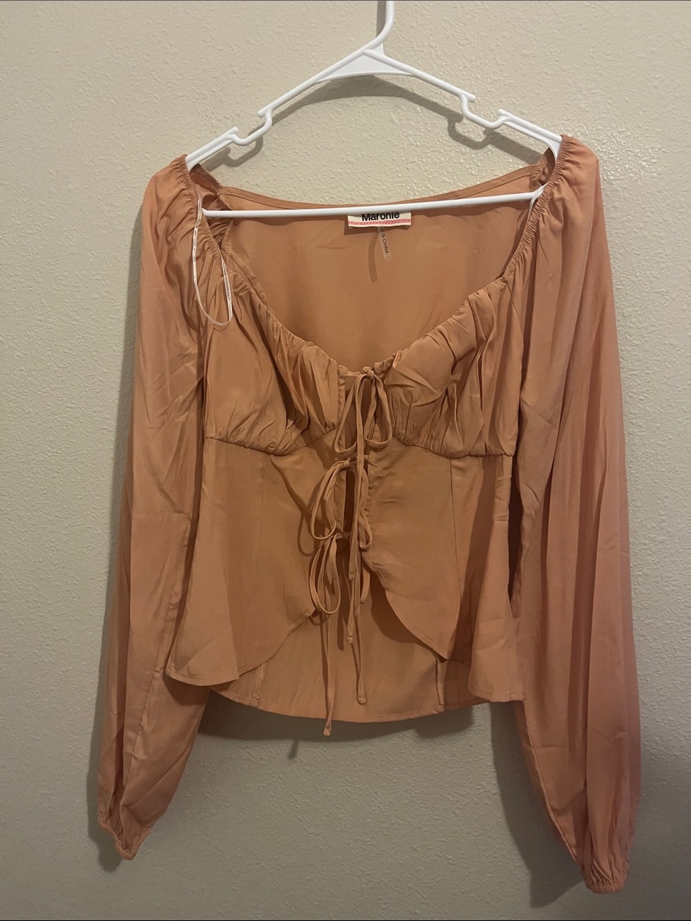 Maronie long-sleeve blouse